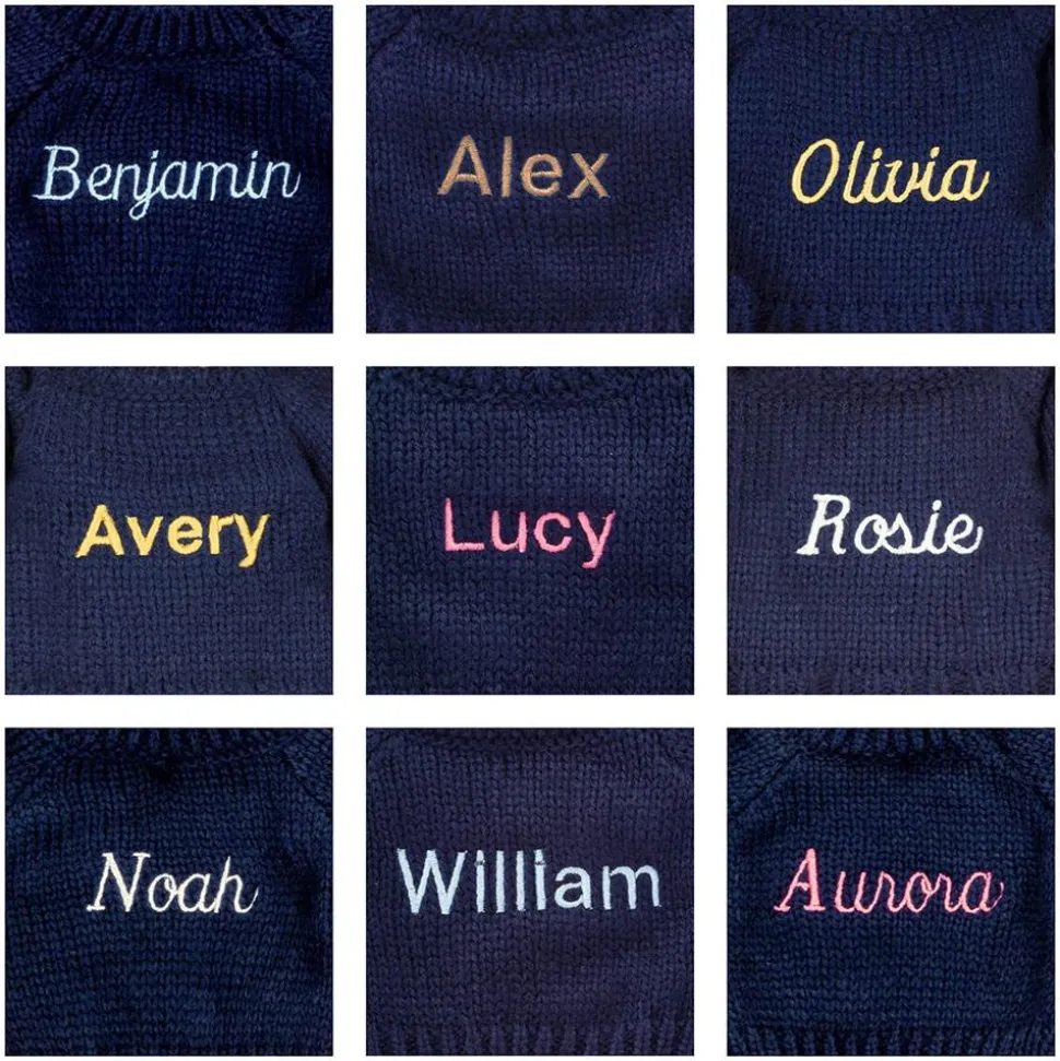 Bashful Luxe Bunny Willow with Personalised Navy Jumper