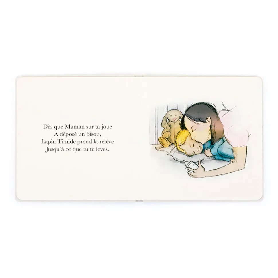 Lapin Timide Veille Sur Tes Nuits and Bashful Cottontail Bunny Medium
